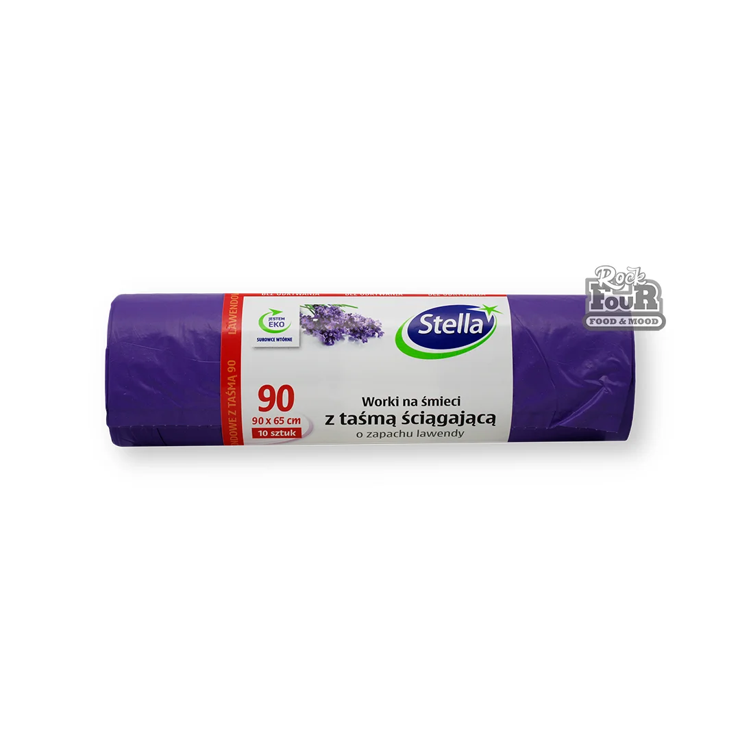 Garbage bags with tie handles "Stella" 10pcs 90l